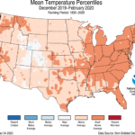 This is how winter temperatures ranked in the lower 48.