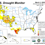 Drought status as of March 3.