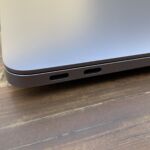 Unfortunately, this computer only has two Thunderbolt 3 ports, and they're only on one side.