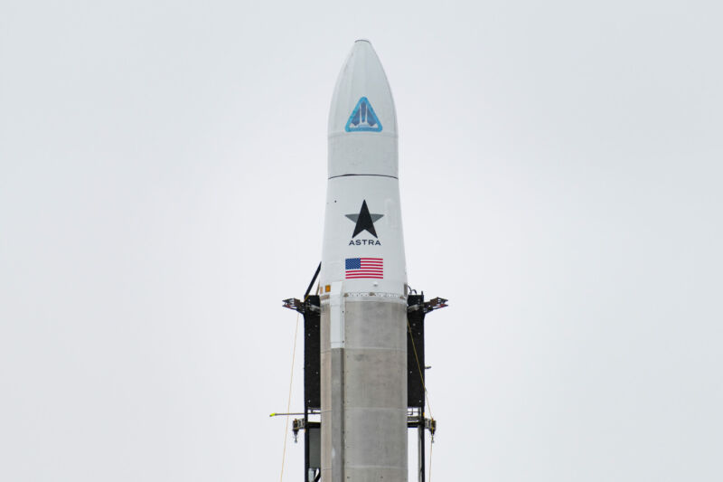 Astra could not quite get its payload off the ground on Monday.