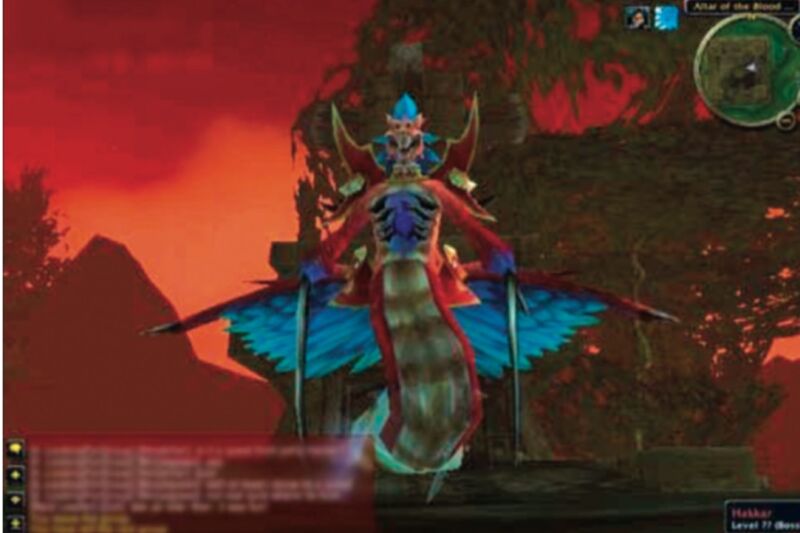 Hakkar the Soulflayer was the primary source of infection for the "Corrupted Blood" outbreak in <em>World of Warcraft</em>.