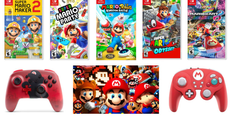 what controllers can you use for super mario party