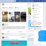 This is the current "old" Facebook design, which has been in place largely unchanged for a few years now. It's reasonably information-dense and—apart from the giant Story header—usually fits several posts per page.

Personally identifying information (and the odd profanity) are blurred out.
