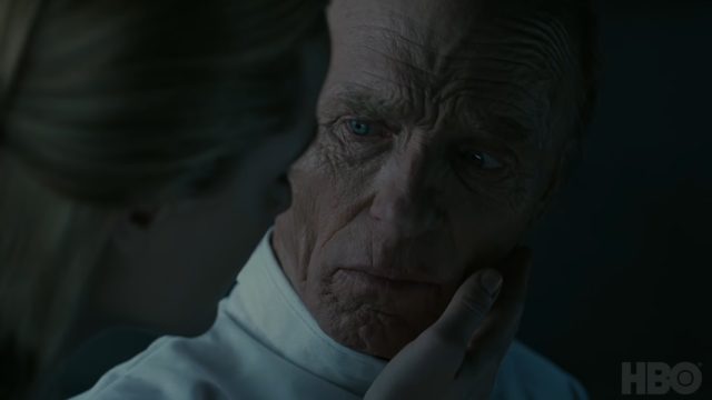 Image of a man talking to his formerly favorite robot