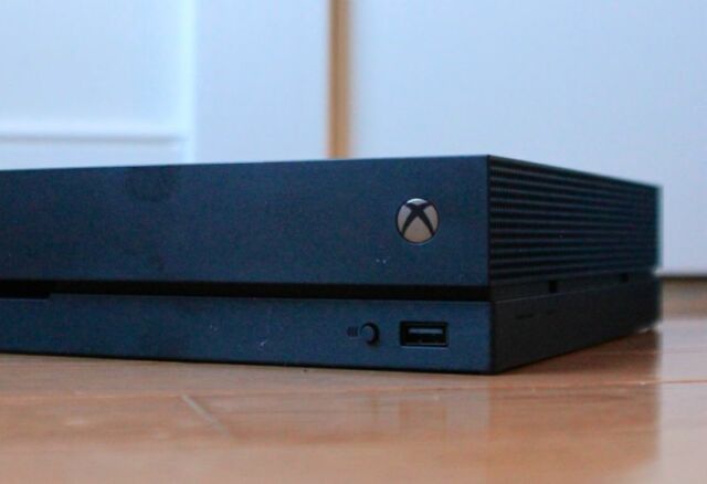 The Xbox One X.