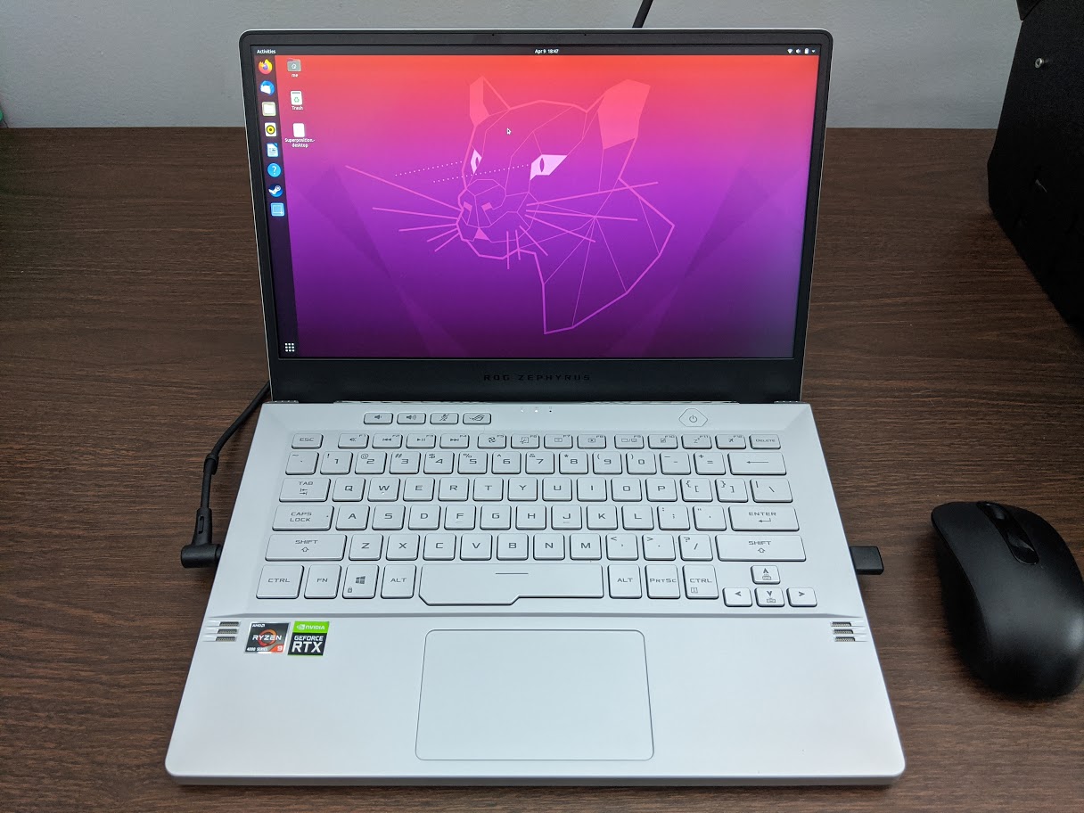 Linux On Laptops Asus Zephyrus G14 With Ryzen 9 4900hs Ars Technica