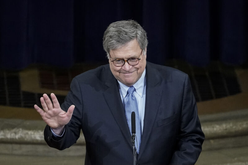 We like to imagine Attorney General Barr is telling Hawley, "Just hold that thought, maybe."