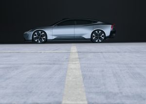 the Polestar Precept in profile.