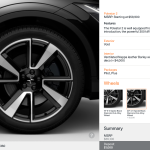 One of the wheel designs will cost you extra, but they're all 20-inch wheels.