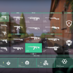 The gun selection. Notice "wall penetration." Yes, even average weapons can strike through boxes and other debris.