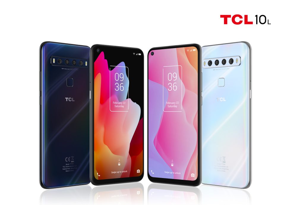 The TCL 10L. This is the cheapest of the bunch at $250. You can't tell from the picture, though, thanks to the slim-bezel design and plethora of cameras. 