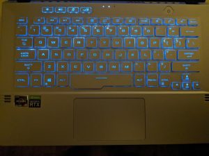 keyboard backlighting isn't great