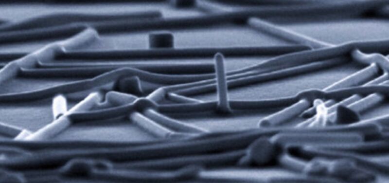 Image of a disordered collection of small wires.