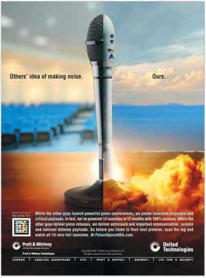 Advertisement from 2011 that targeted SpaceX.