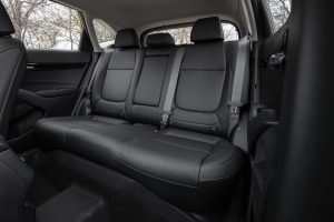 The back seat of a Kia Seltos