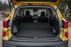 The cargo bay of a Kia Seltos