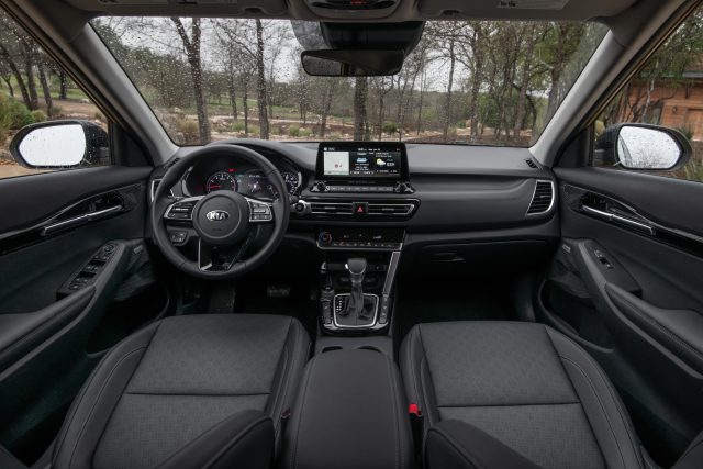 The interior of the Kia Seltos