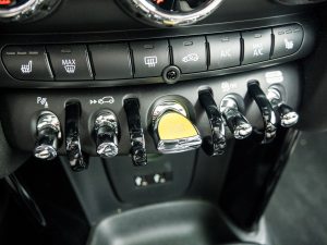 Toggle switches on a Mini Cooper