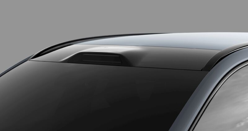The roof of a high-end sedan.