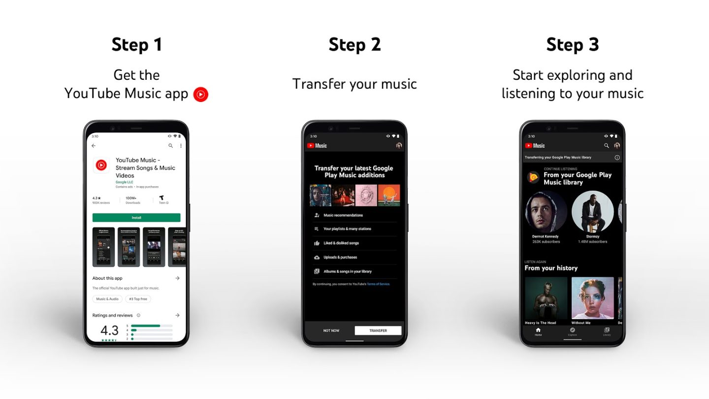 Google Play Music dies this year, YT Music library imports begin today ...