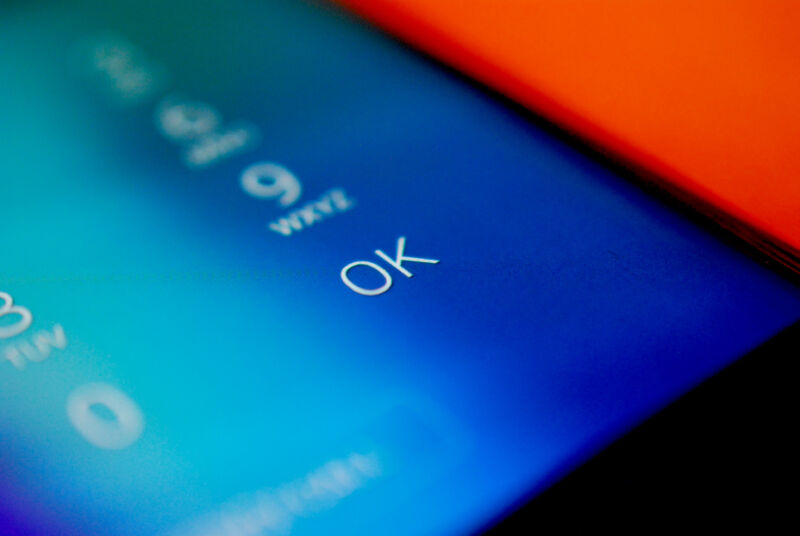 A close-up of the PIN entry form on a smartphone's unlock screen.