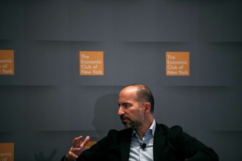 Uber CEO Dara Khosrowshahi in December 2019.