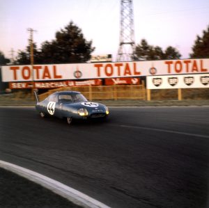 A Panhard CD LM64 race car at Le Mans in 1964