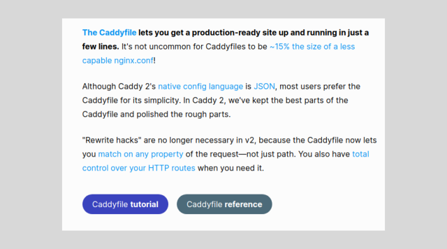 Caddy offers TLS, HTTPS, and more in one dependency-free Go Web server ...
