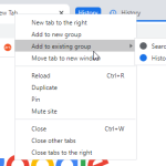 Each tab gets a lot more right-click menu opens for tab groups.