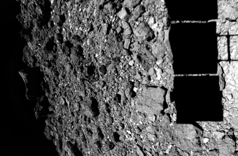 The surface of Ryugu as Hayabusa2 made its approach.