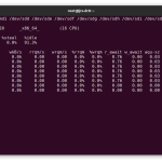 We can similarly watch iostat to see a RAIDz2 vdev reading a 1MiB block&mdash;and it's lighting up six disks, since each 1MiB record was a full-stripe write.