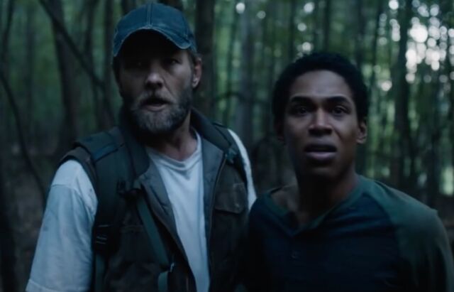 As a contagious outbreak ravages the world, a small group of survivors secludes themselves deep in the woods in <em>It Comes at Night</em> (2017).