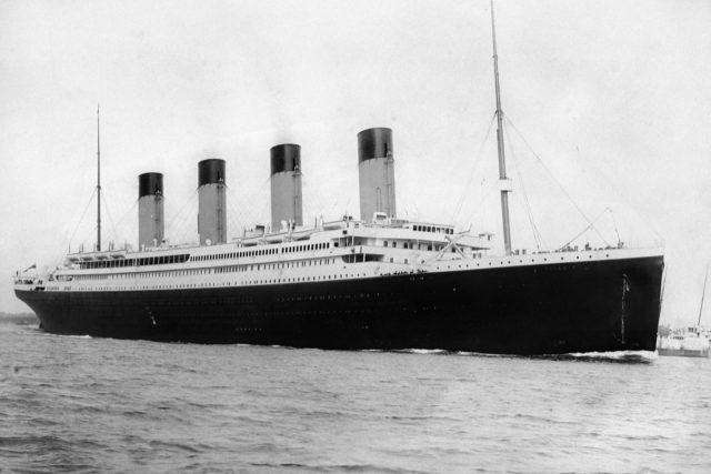 RMS <em>Titanic</em> Departure from Southampton on April 10, 1912.