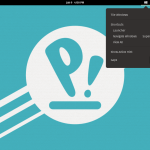 The button that looks a bit like a Manjaro logo on the top menu shows keyboard shortcuts and toggles for tiling and active hints&mdash;more on those later.