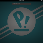 Clicking Activities (or pressing Super) exposes the Launcher, which has enormous stock Gnome3 sized icons. The rocket ship is Pop Shop, the distribution's software center.