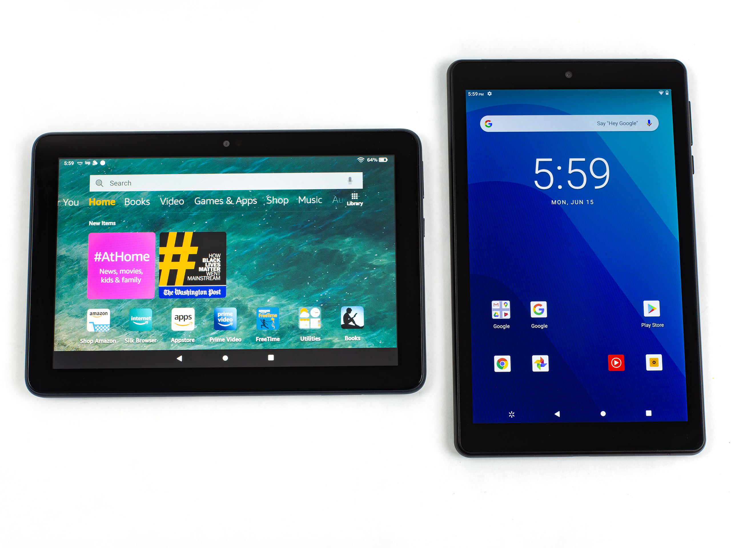 The ~$100 tablet shootout— Fire 8 HD Plus vs. Walmart Onn 8 Tablet  Pro