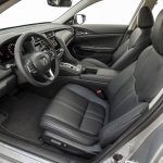 The interior is typical of Honda these days. The front seats are comfortable, and all of the switchgear is easy to reach.