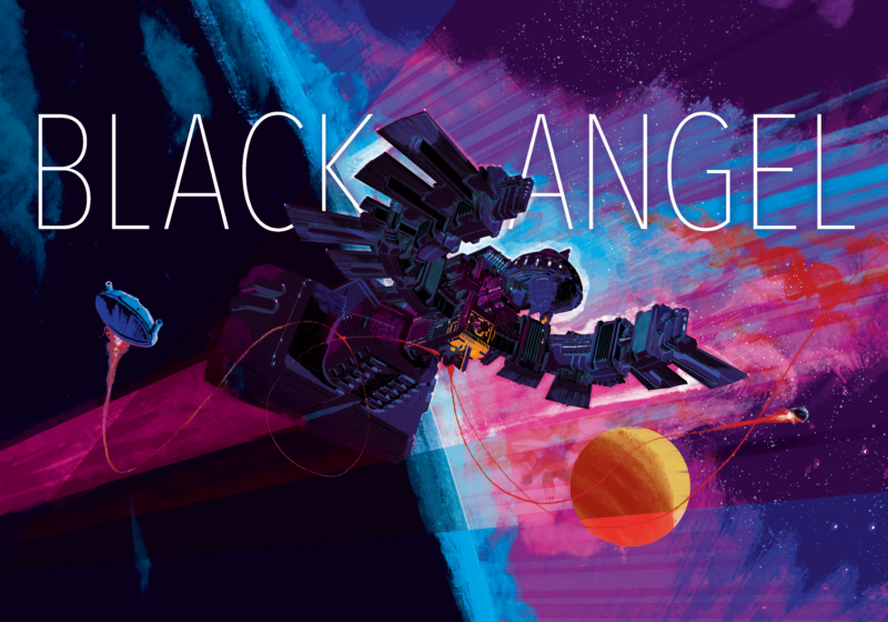 Promotional image for board game Black Angel.