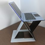 On the left side, we have a DC barrel jack, a USB3 type A port, and an HDMI out. There's no silk-screen label for these, and you need very good lighting to read the bas-relief icons.