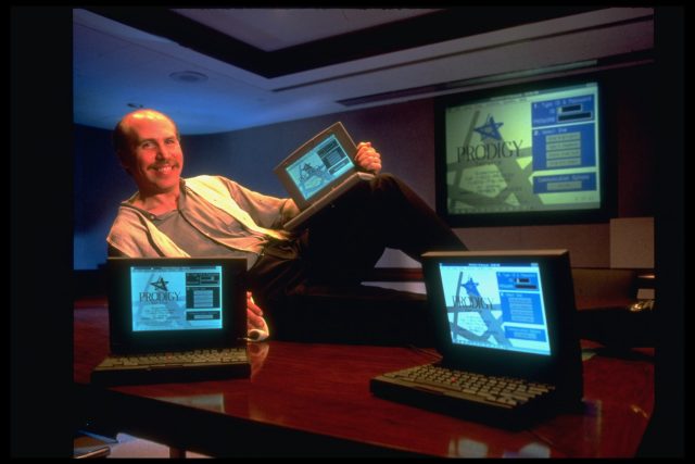 Scott Kurnit, vice president of Prodigy, at the company's headquarters in White Plains, New York, in 1994.