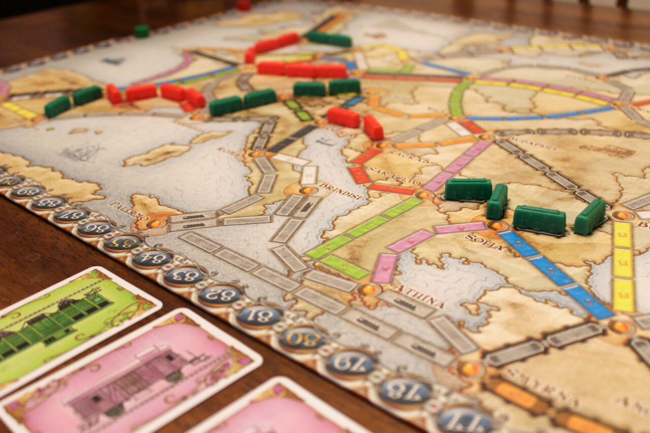 <em>Ticket to Ride: Europe </em>is one of our favorite board games for the family.