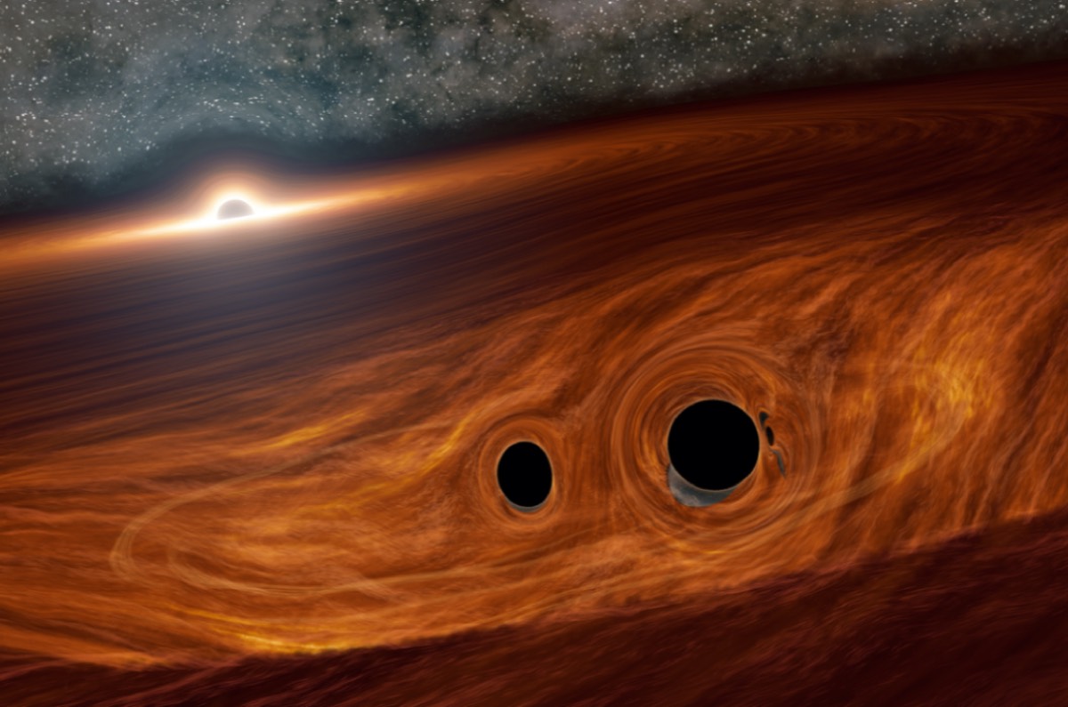 Astronomers think this black hole collision may have exploded with light | Ars Technica