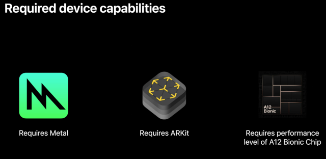 Require device capabilities graphic