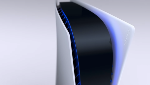Promotional image of upcoming video game console.