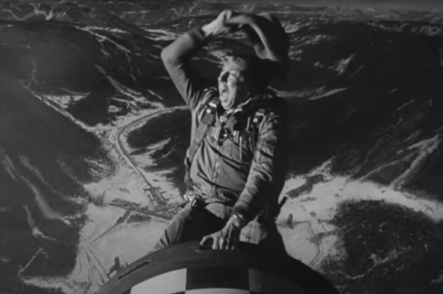 Slim Pickens rides a nuclear warhead in <em>Dr. Strangelove</em>