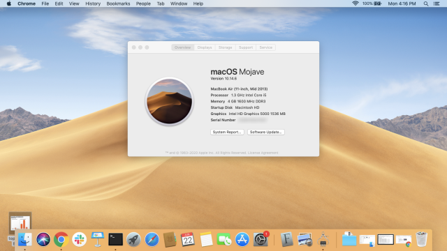 From the global top menu bar, Apple-&gt;About will give you your Mac's model information. 