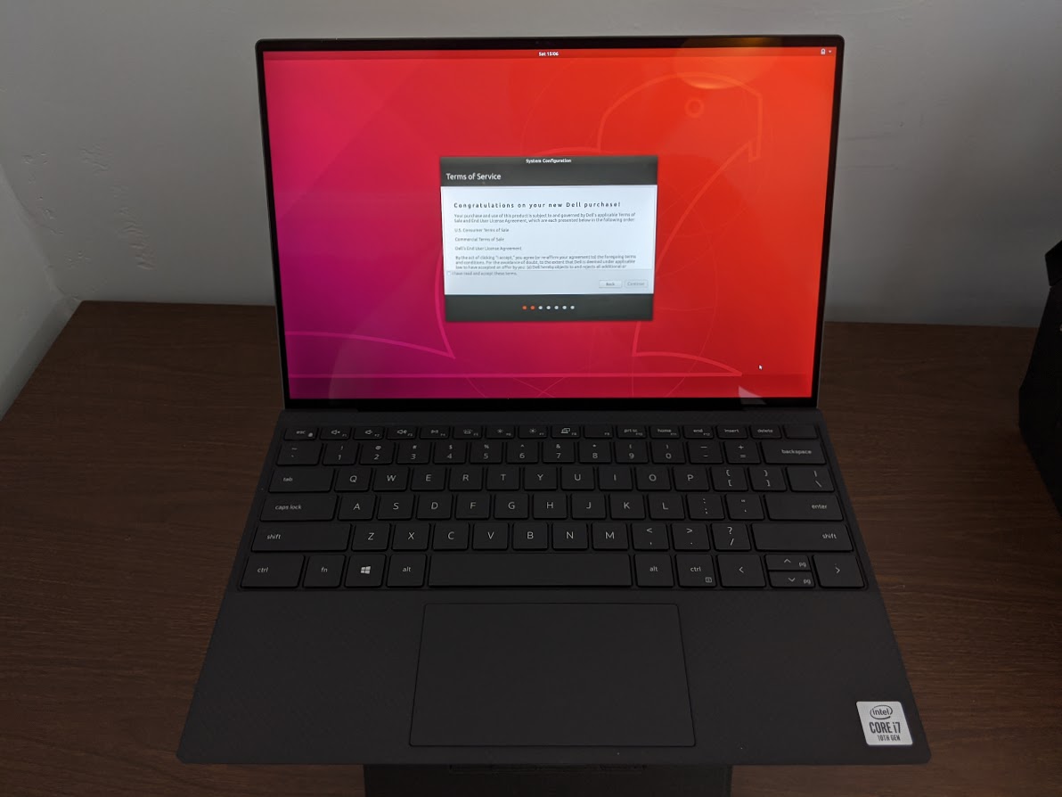 Dell XPS 13 Developer Edition with Ubuntu 20.04 LTS pre-installed