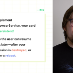 Support the right API and the media player will be persistent.