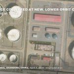 SkySat image of Chinese oil terminal from 450km.