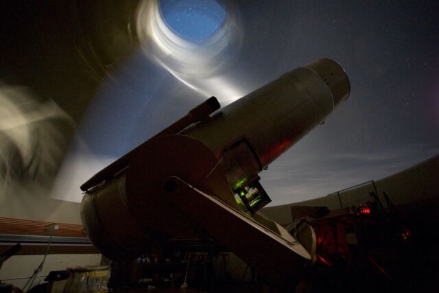 The 48-inch Samuel Oschin Telescope at the Palomar Observatory. 